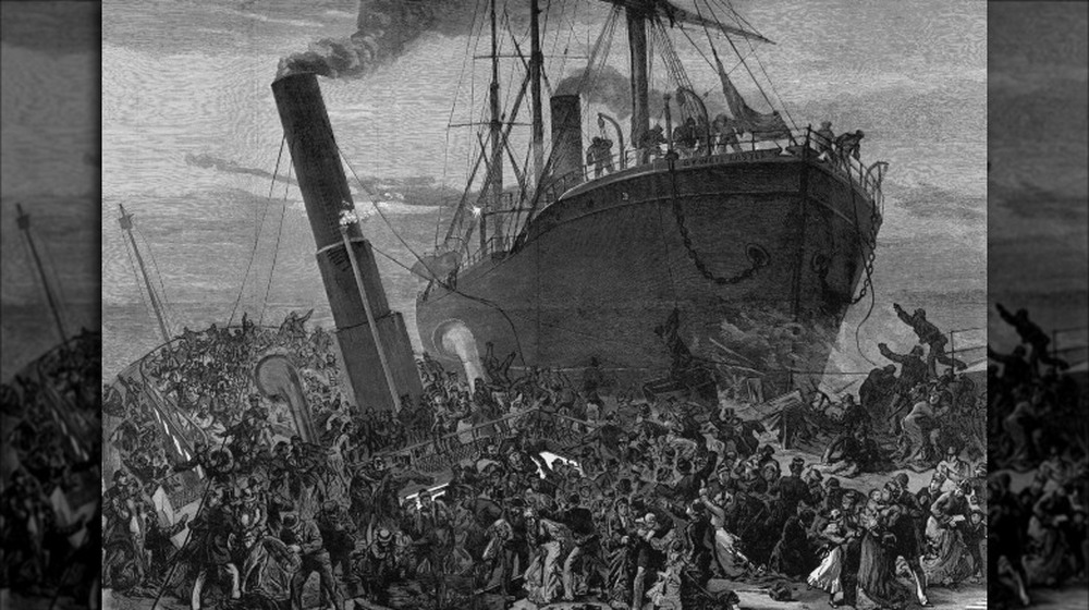 illustration of the crash of princess alice