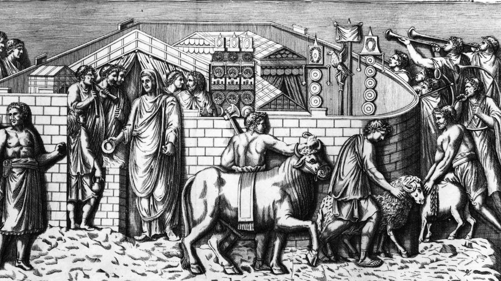 illustration of animal sacrifice
