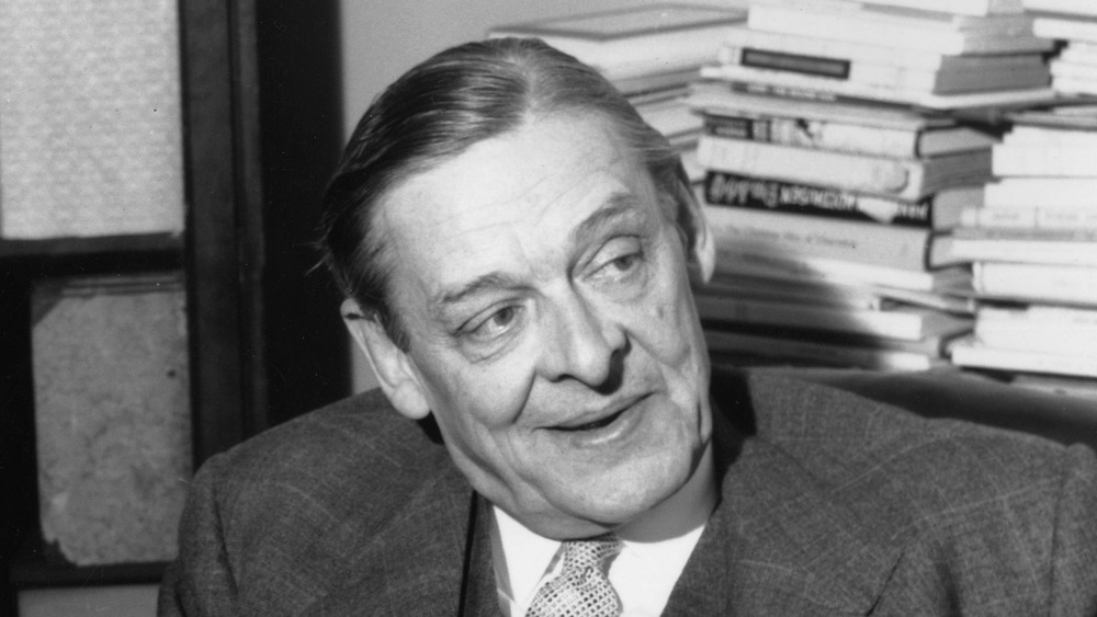 T.S. Eliot, seated