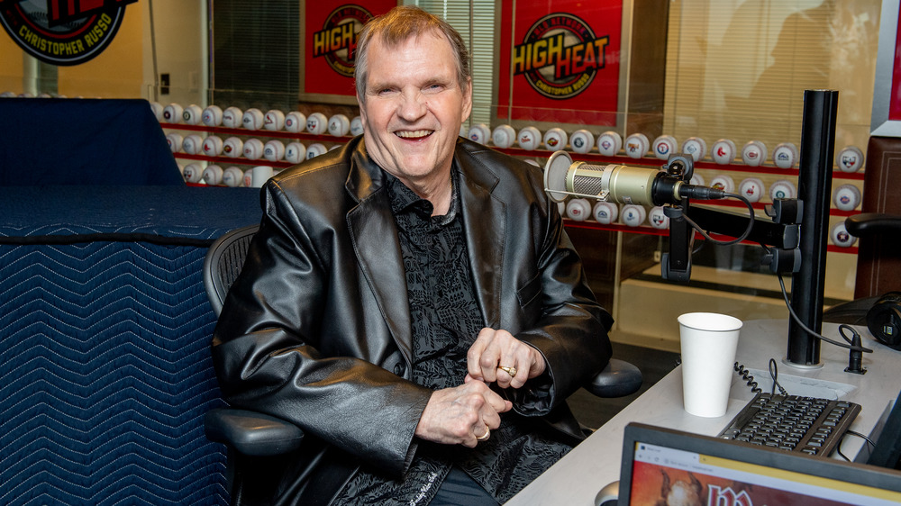 Rock musician Meat Loaf smiling