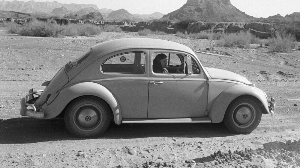 Volkswagon Beetle in desert