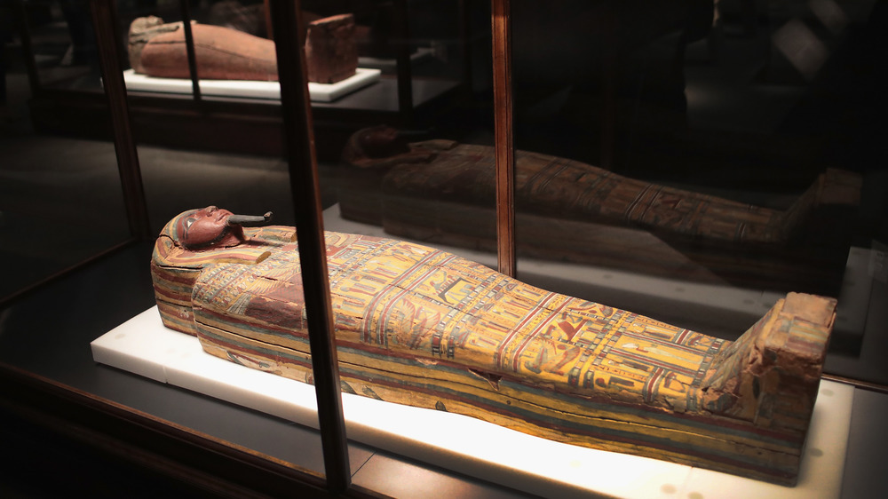mummy in coffin