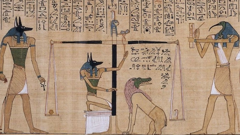 judgment of osiris hieroglyph 