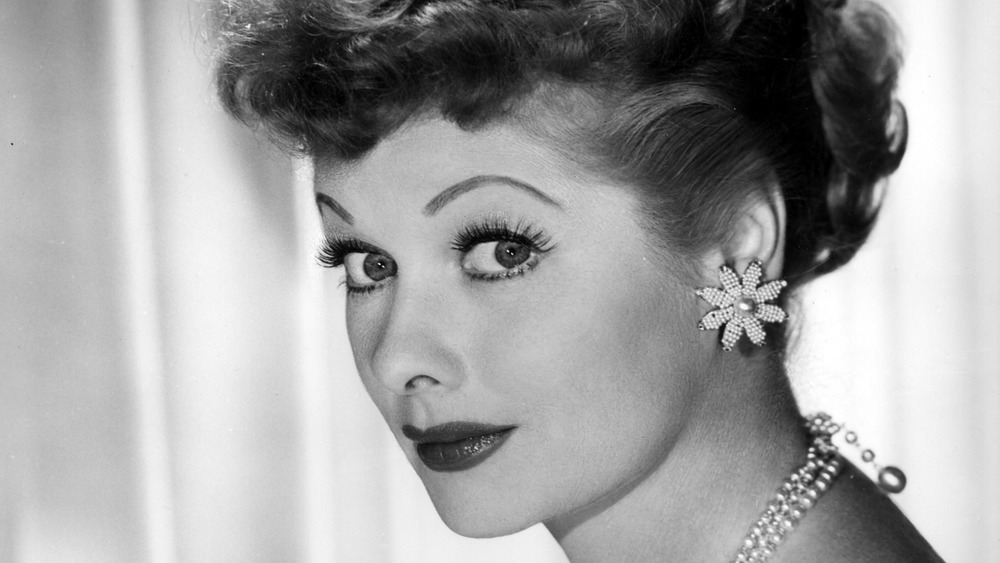 Lucille Ball half smiling 