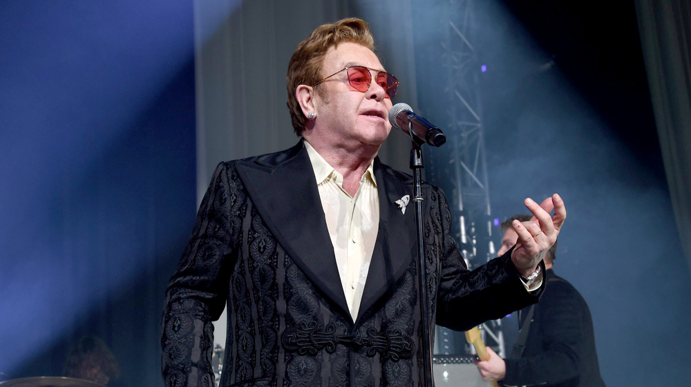 Elton John microphone
