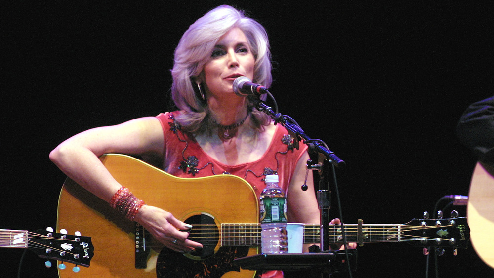 Emmylou Harris performing at an annual Landmine Free World concert