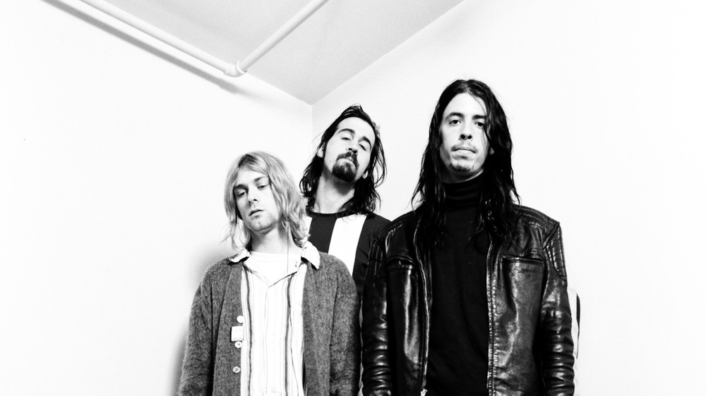 Nirvana Posing Black and White