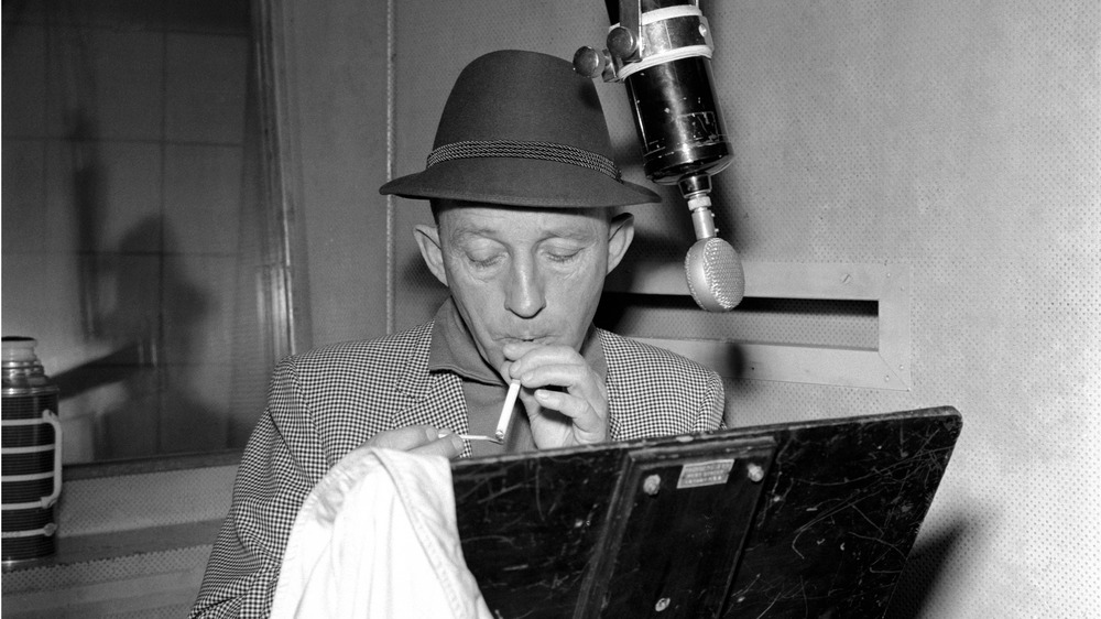 Bing Crosby in recording studio
