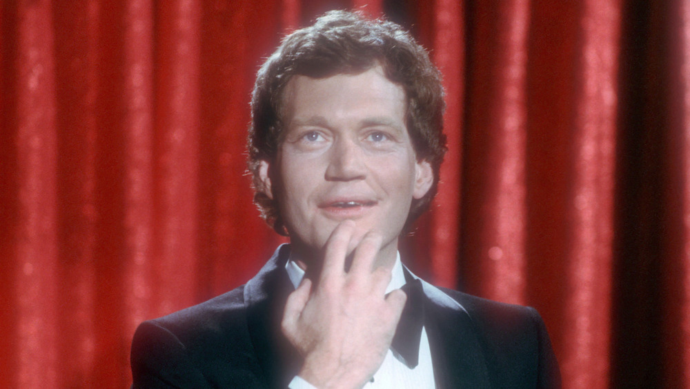 David Letterman performs in New York City