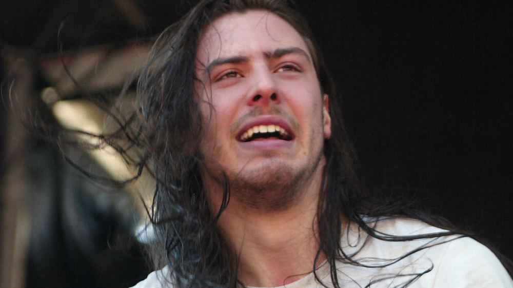 Andrew W.K. smiling onstage
