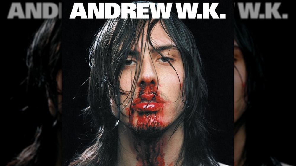 Andrew W.K. with a bloody nose