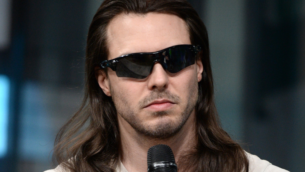 Andrew W.K. with microphone