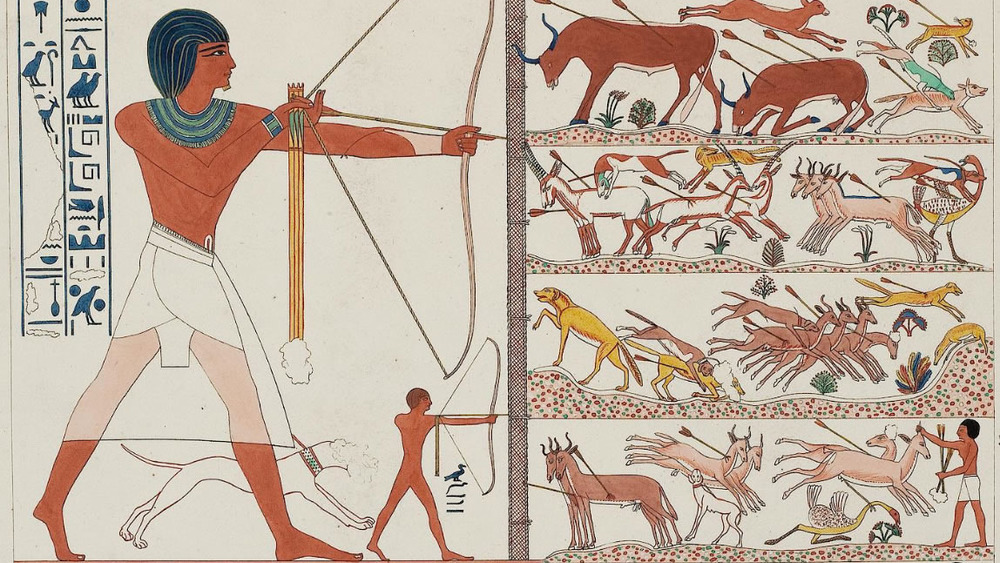 Hieroglyphic of man with bow and arrow