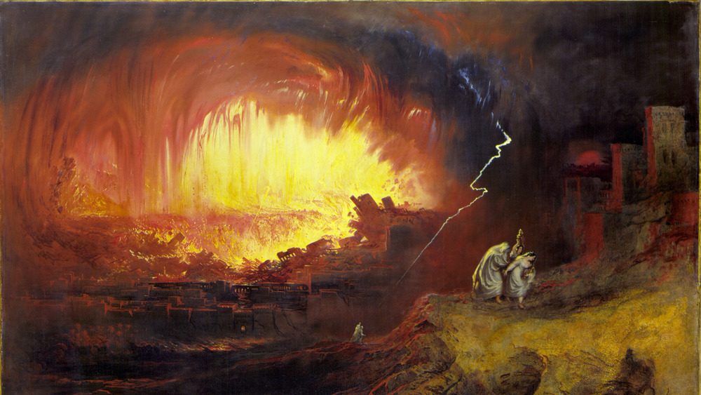 Painting of the destruction of Sodom and Gomorrah