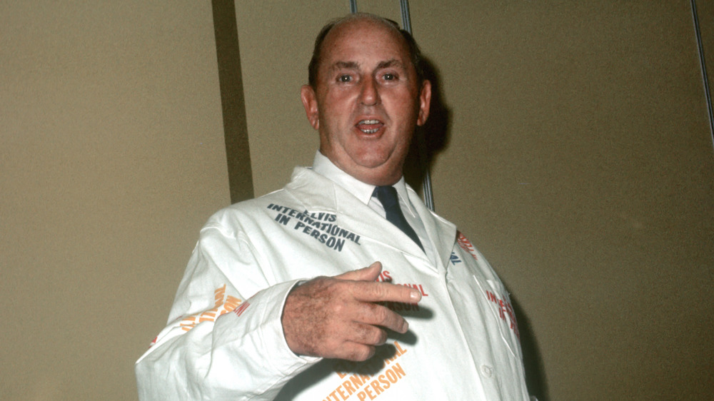 Colonel Tom Parker wearing Elvis tour jacket