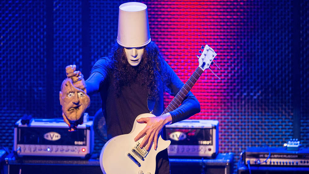 Buckethead holding Herbie