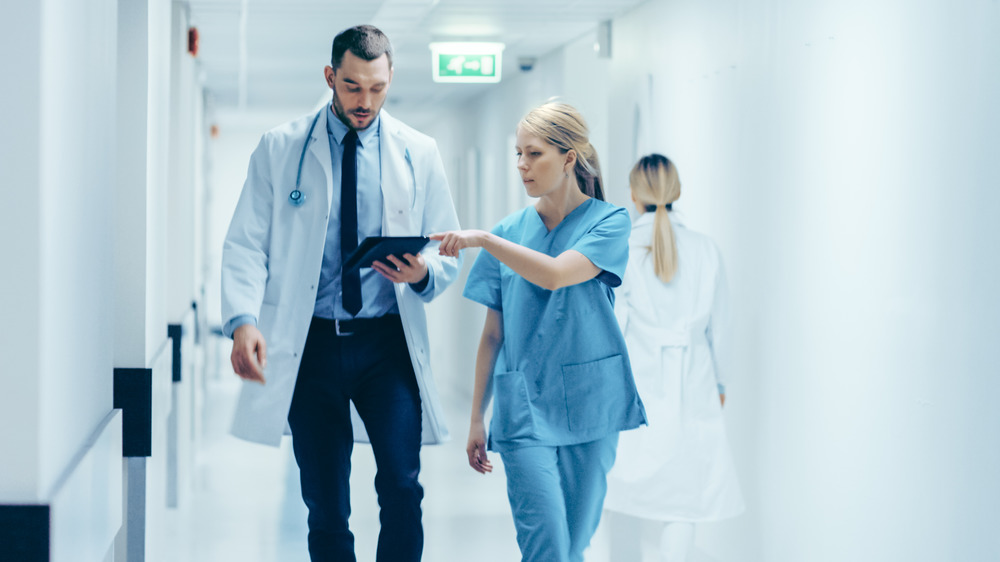 Doctors in hallway