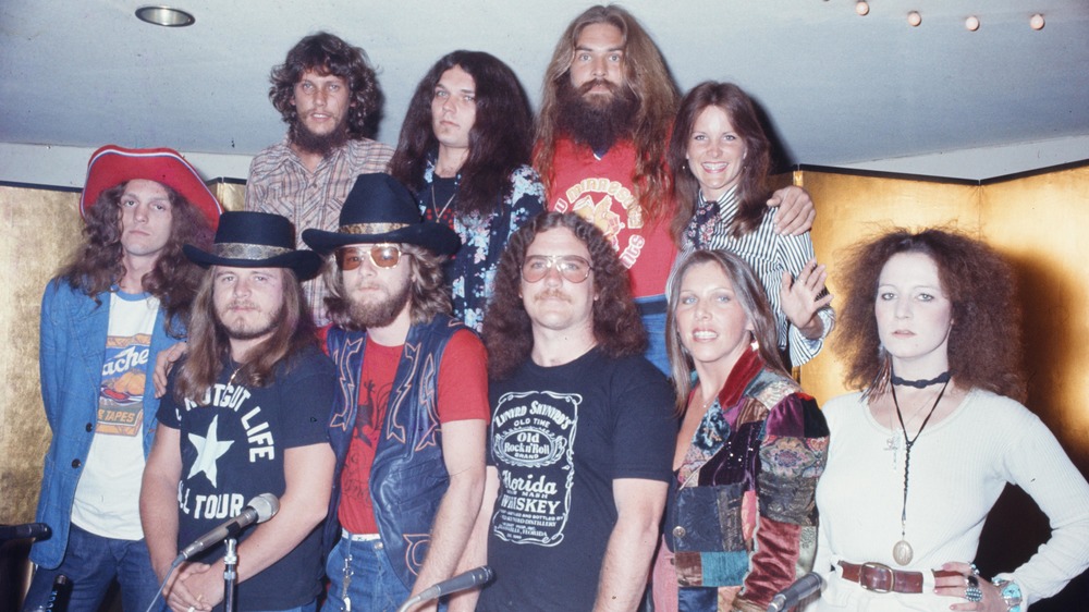 Lynyrd Skynyrd at a press conference 