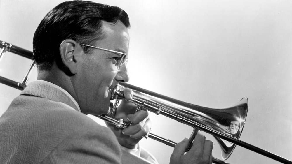 Glenn Miller plays the trombone