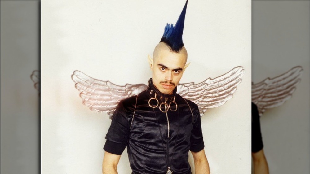 Angel Melendez in a winged costume
