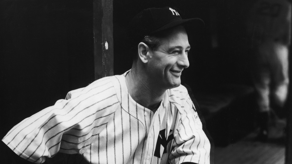 Lou Gehrig smiling