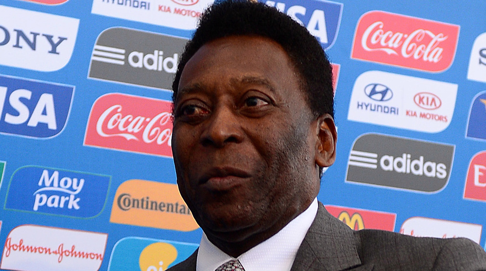 Pelé looking nervous