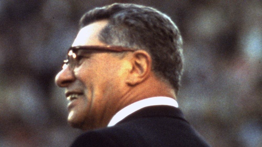 Vince Lombardi looking sideways