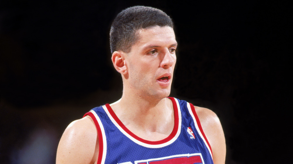 Drazen Petrovic with mouth open