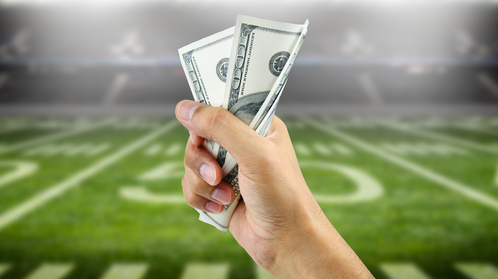money on the football field