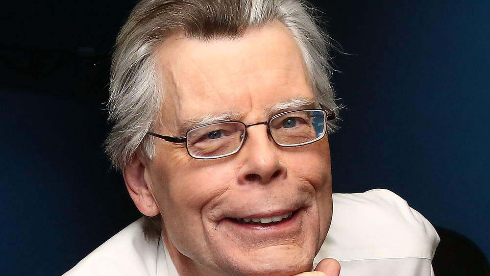 Author Stephen King smiling 