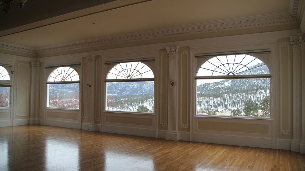Music Room with big bay windows