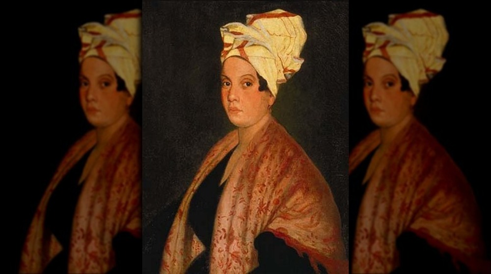 portrait of Marie Laveau wearing turban