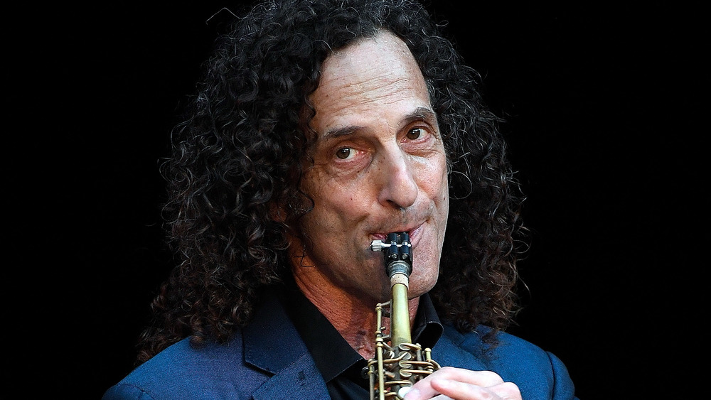 Kenny G playing alto saxophone