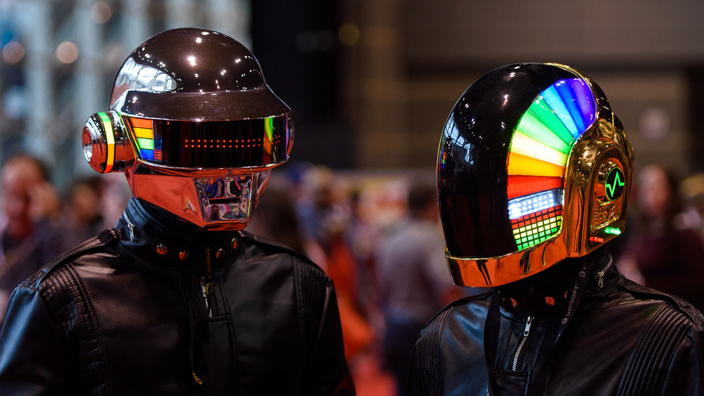 Daft Punk at a 2015 expo in Chicago