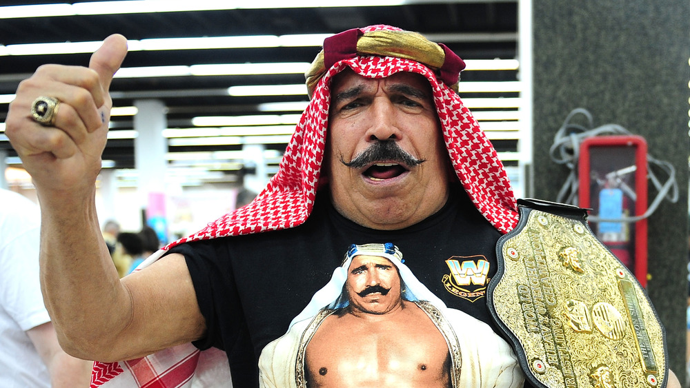 The Iron Sheik with title