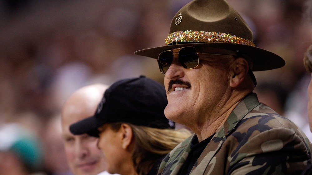 Sgt. Slaughter at NBA game