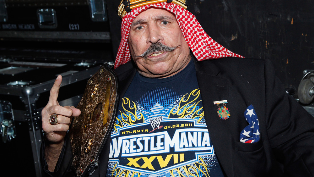The Iron Sheik with title belt