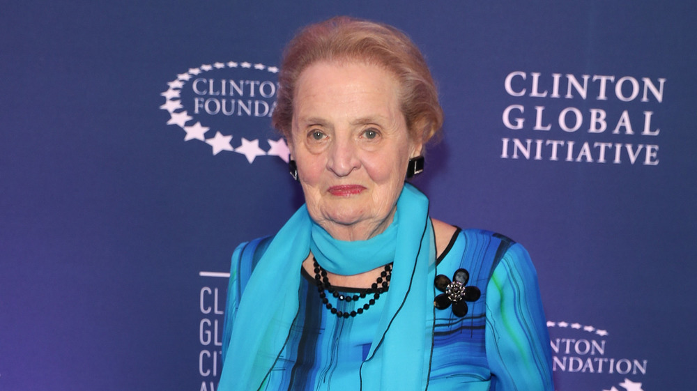 Madeleine Albright posing for photo