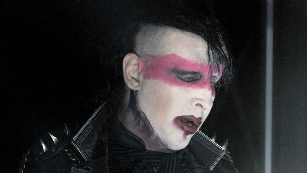 Marilyn Manson red makeup