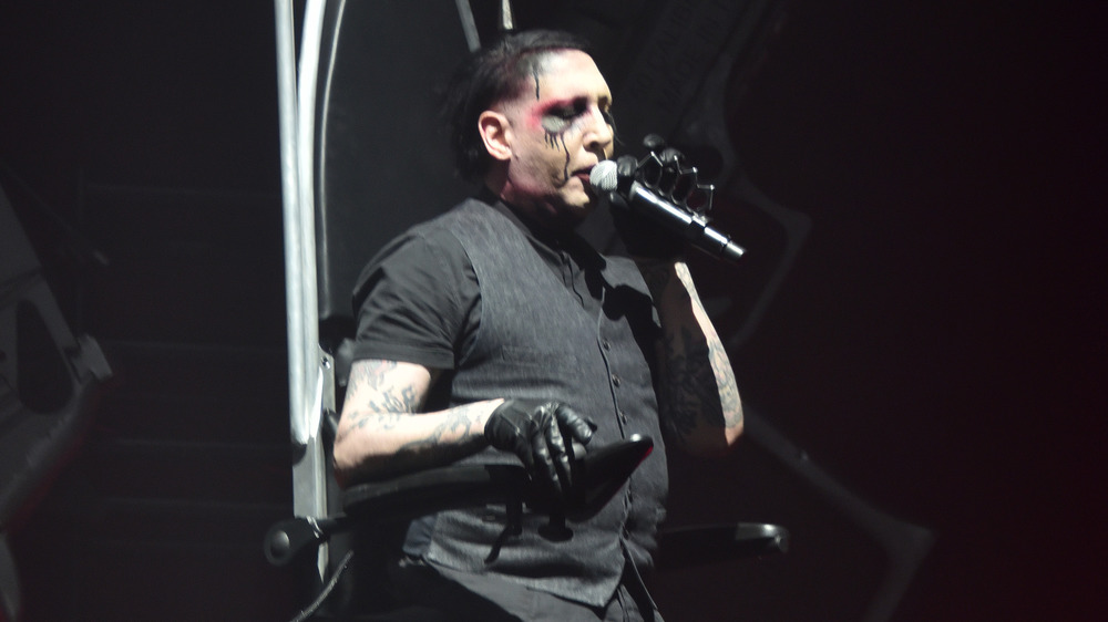 Marilyn Manson performing