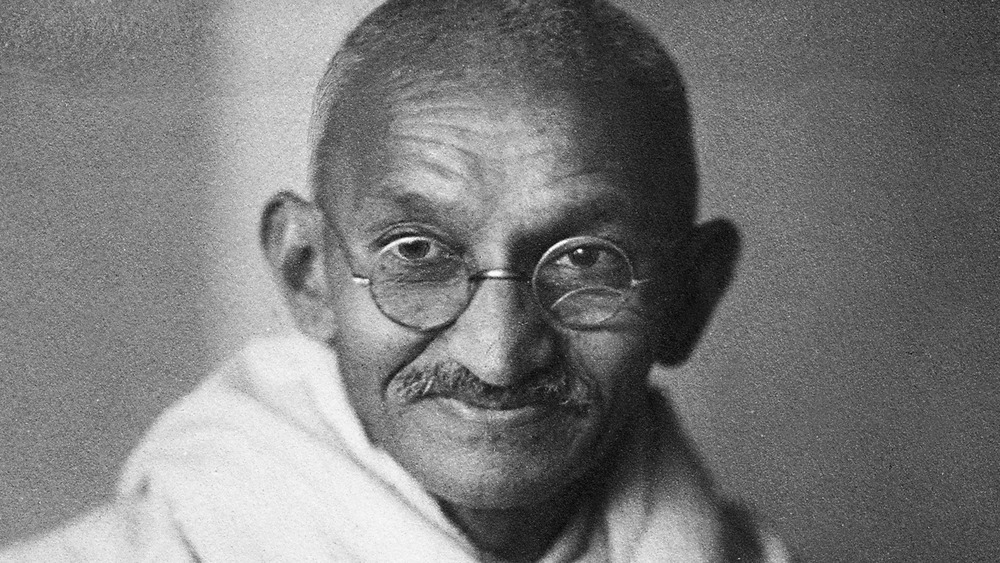 Mahatma Gandhi smiling