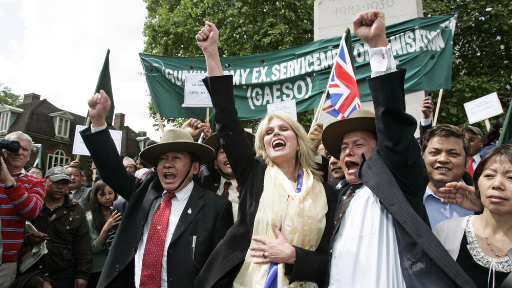 Joanna Lumley and the Gurkha