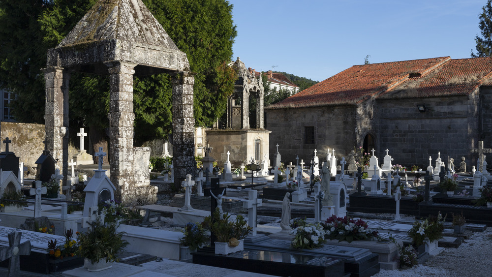 Cemetery of a church