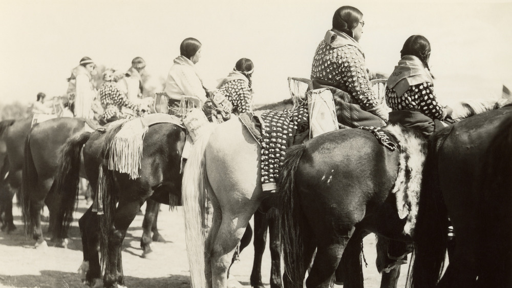 Native Americans on horseback