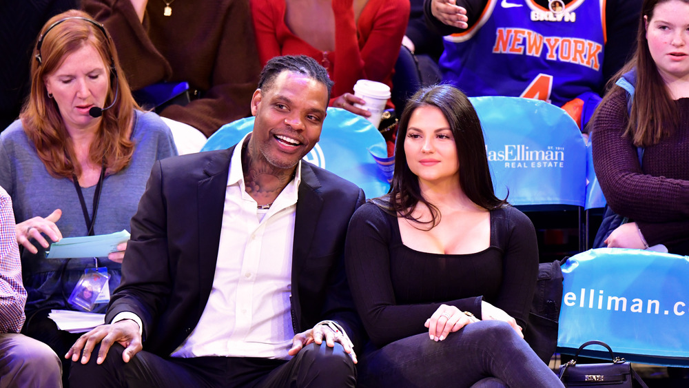 Latrell Sprewell at NBA game