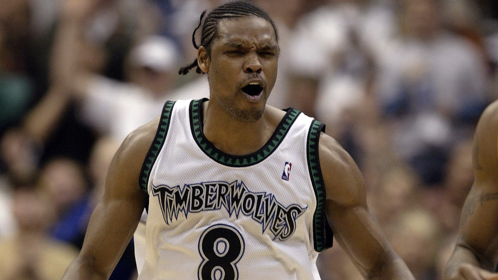 Latrell Sprewell after scoring