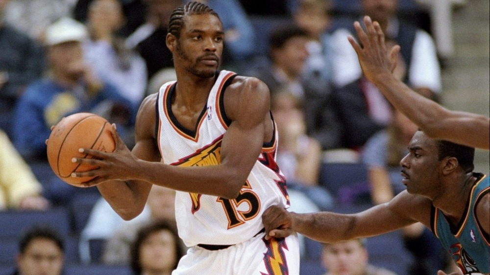 Latrell Sprewell looks