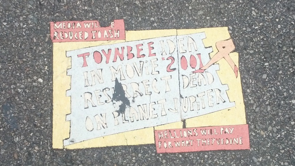 Toynbee tile at 24th and 3rd Ave in New York City September 2012