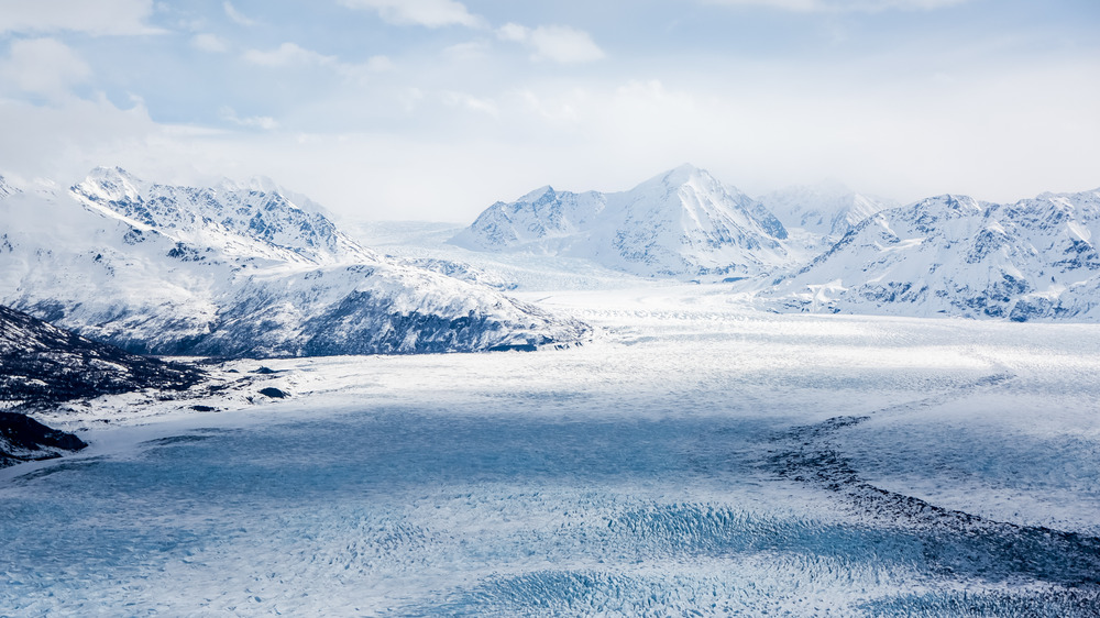 Scenery view of Alaskan mountains 