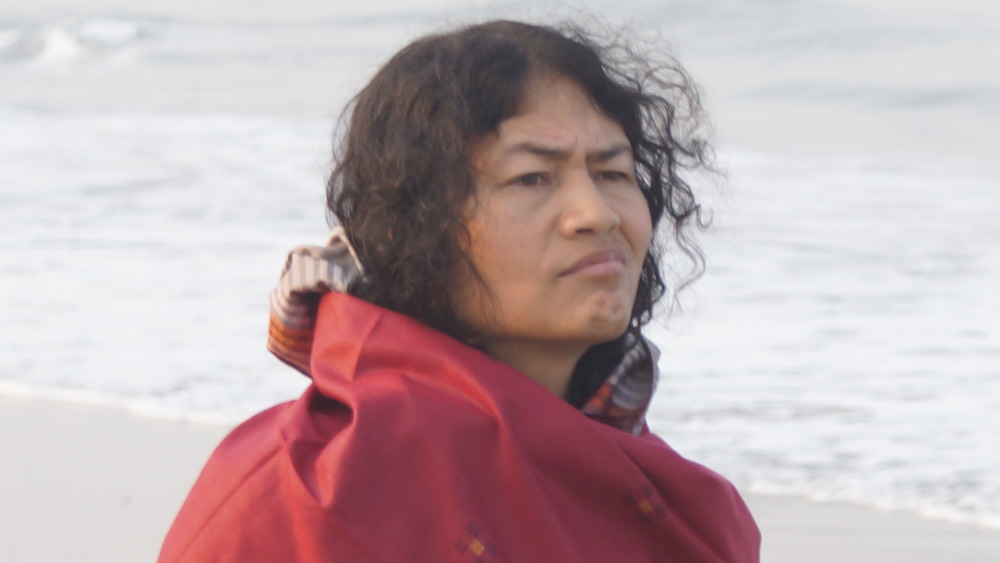 Irom Sharmila on the beach